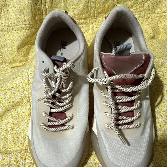 Zara Multi-color Contrasting with‎ Chunky Thick Soles Mens Shoes  SZ 38 - Picture 1 of 11